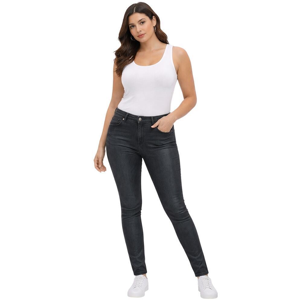 Seven For All Mankind Coated Skinny Jeans Green Black  Size 30